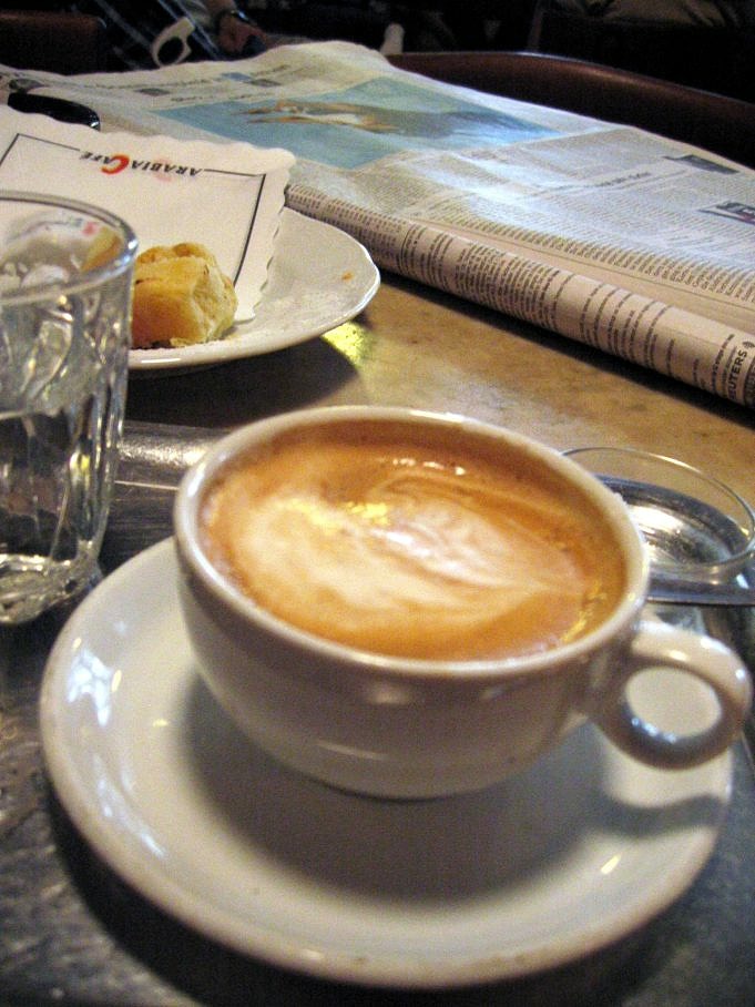 Café Au Lait Versus Kaffe Latte. Vad R Skillnaden?